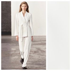 NWT. Zara Ecru Tuxedo Jacket with Shawl Collar. Size XS, M, L, XL.